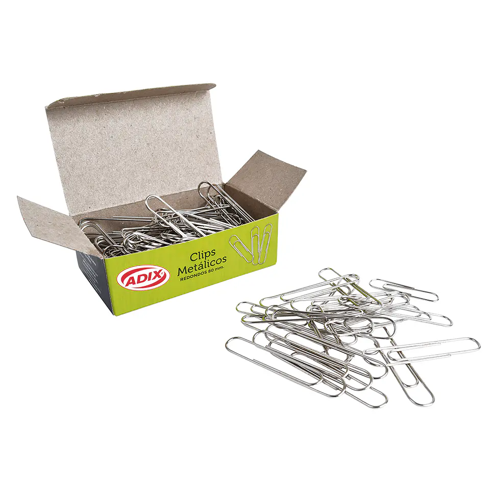 Clip Metal 80mm Punta Redonda 50u 2