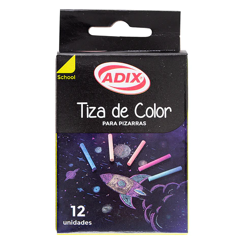 Tiza Surtido 12u ADIX