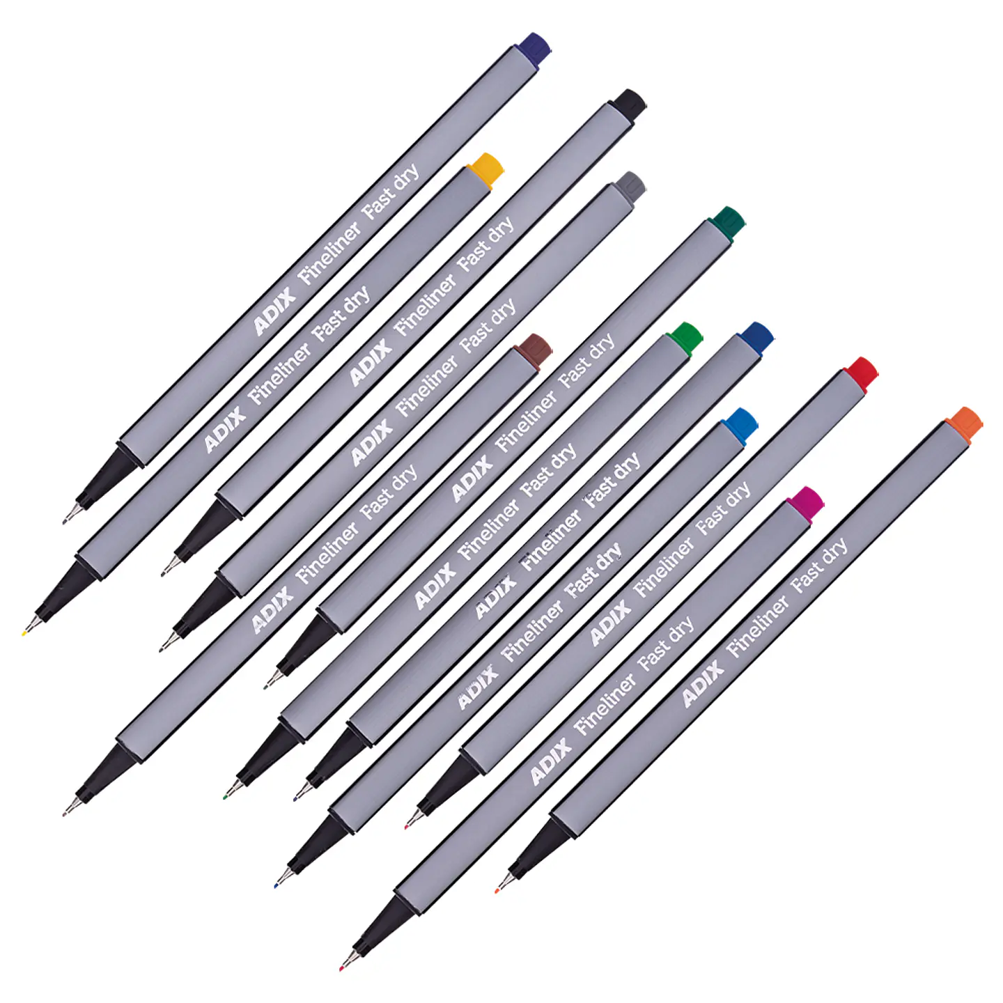 Fineliner Caja Plástica 12 Colores 0.4mm ADIX 2