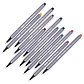 Fineliner Caja Plástica 12 Colores 0.4mm ADIX - Miniatura 2