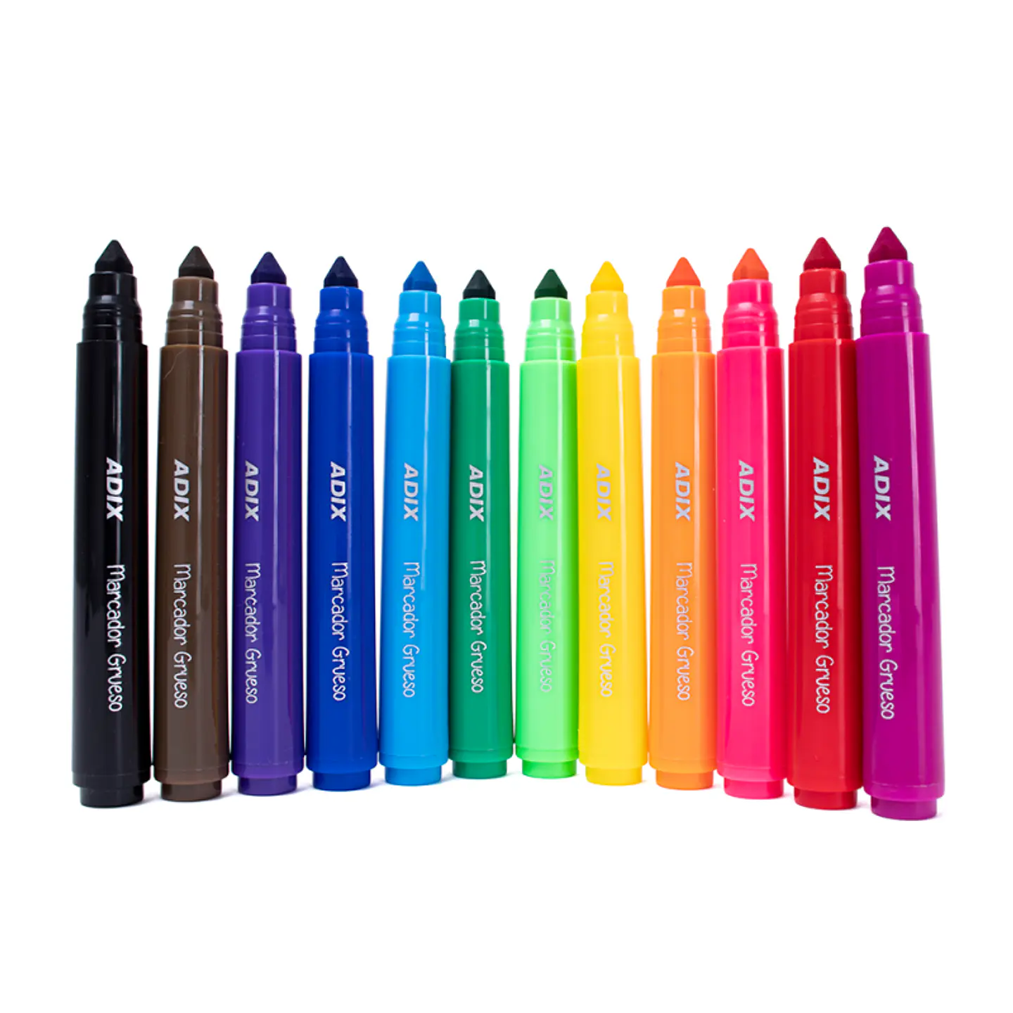 Marcador Jumbo 12 Colores ADIX 2