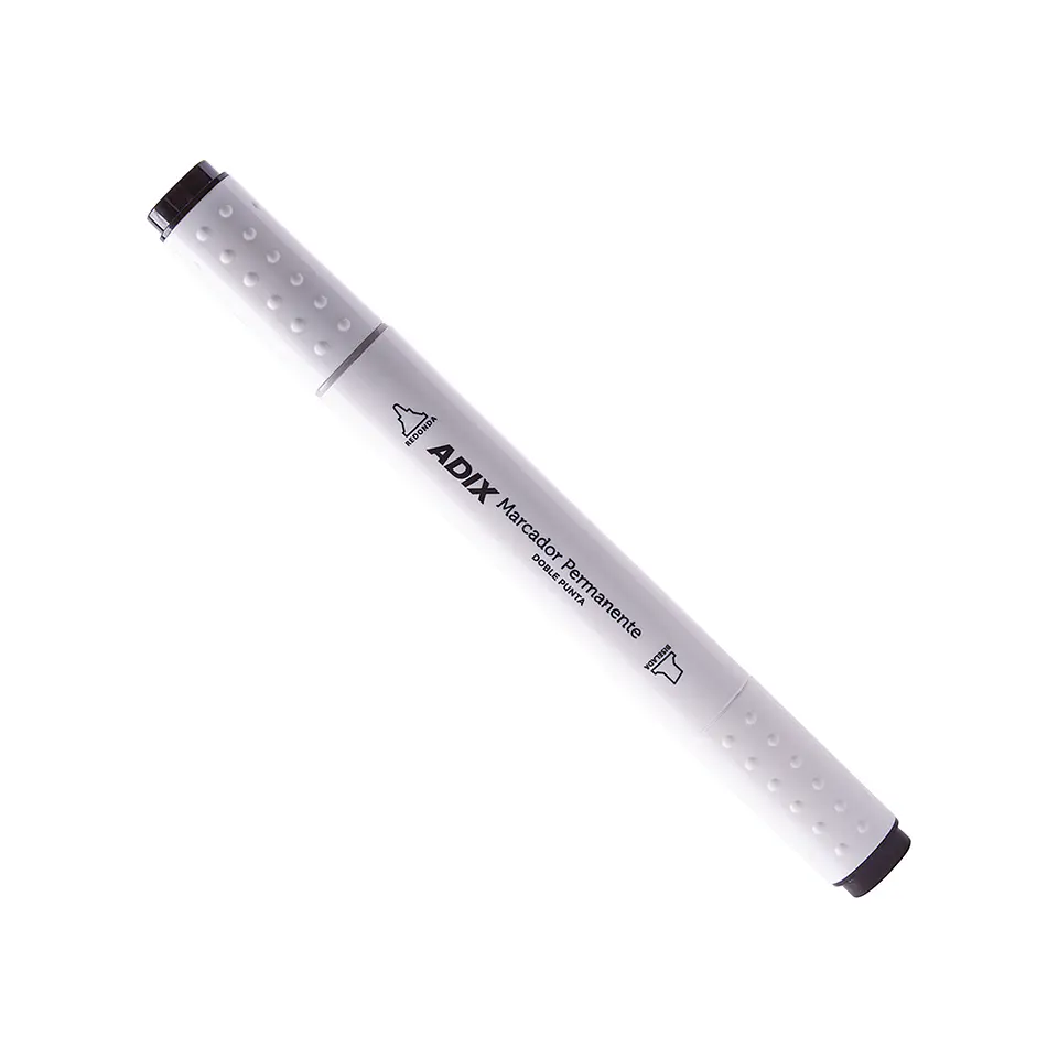Marcador Permanente Doble Punta Negro ADIX 1