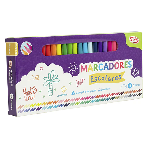 Marcador 48 Colores ADIX