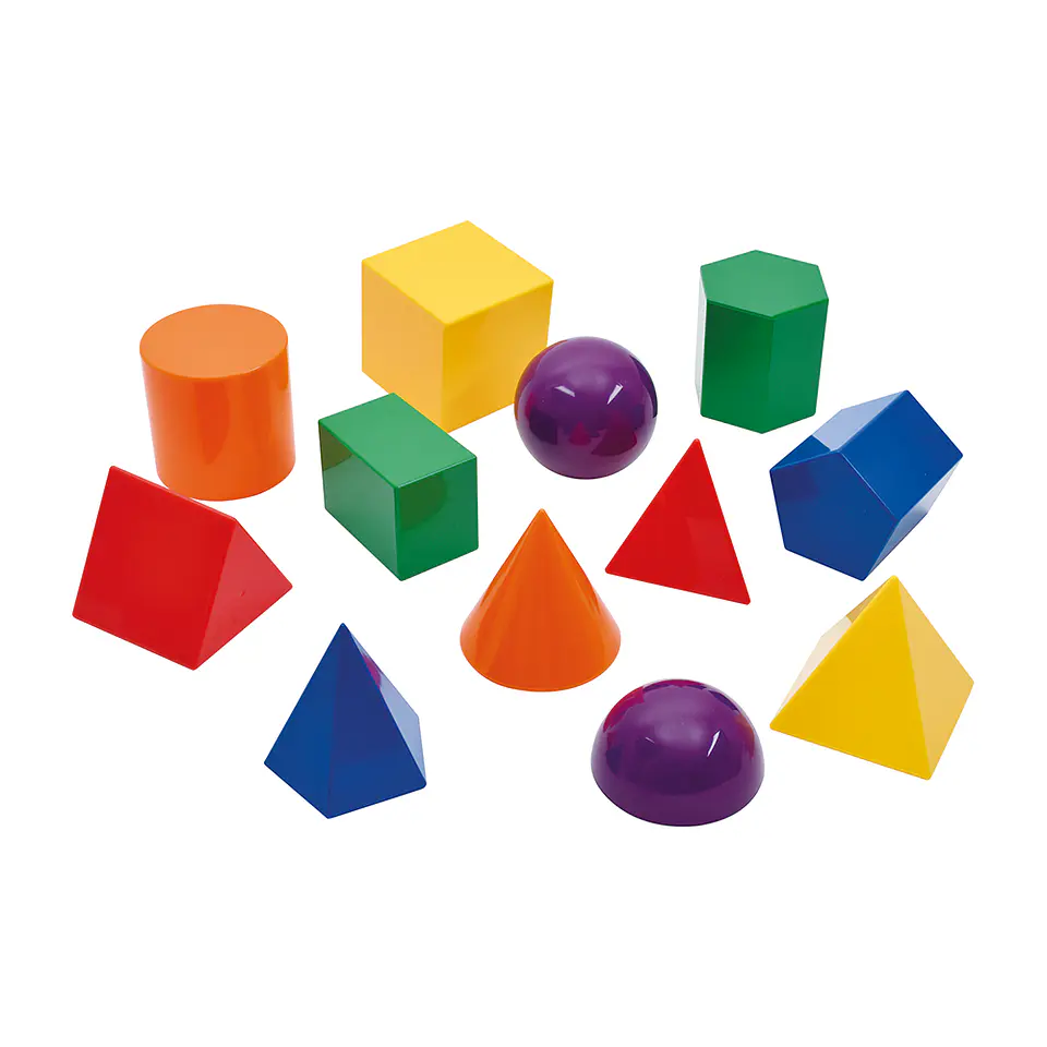 Cuerpos Geométricos 3D Plástico 12 un. 1