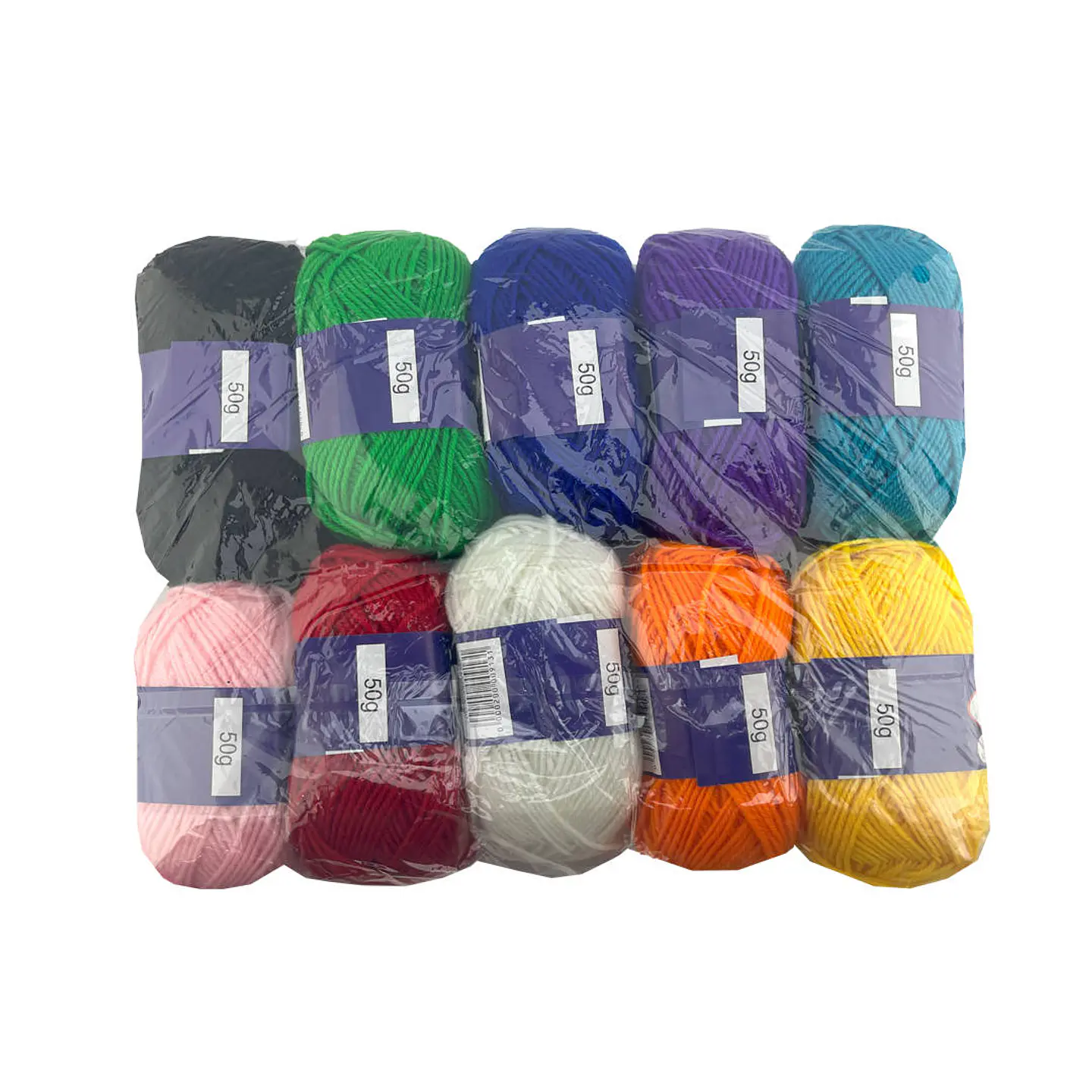 Lana Ovillo 50gr 10 unidades surtido de colores 2
