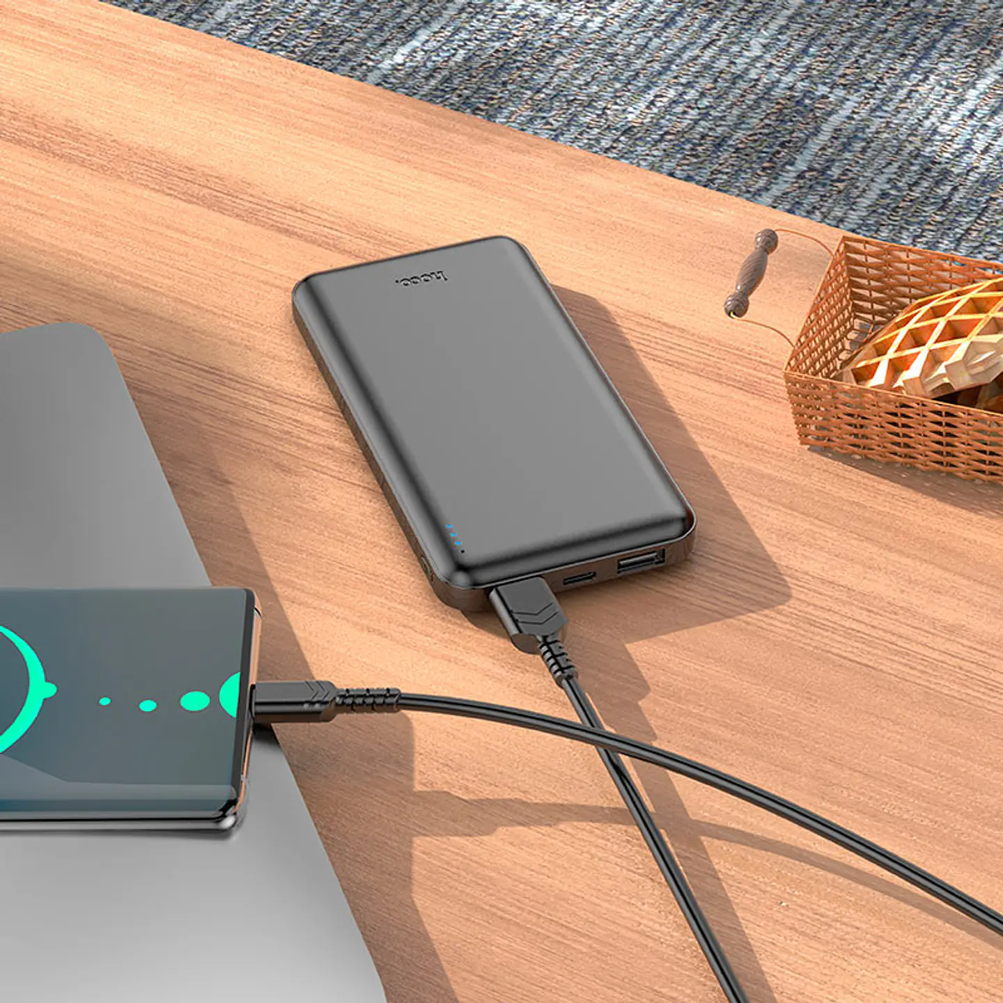 Cargador Portátil Power Bank HOCO J100 10000mAh 4