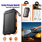 Cargador Portátil Power Bank Solar HOCO J164 con Doble Linterna LED 8000 mAh - Miniatura 3