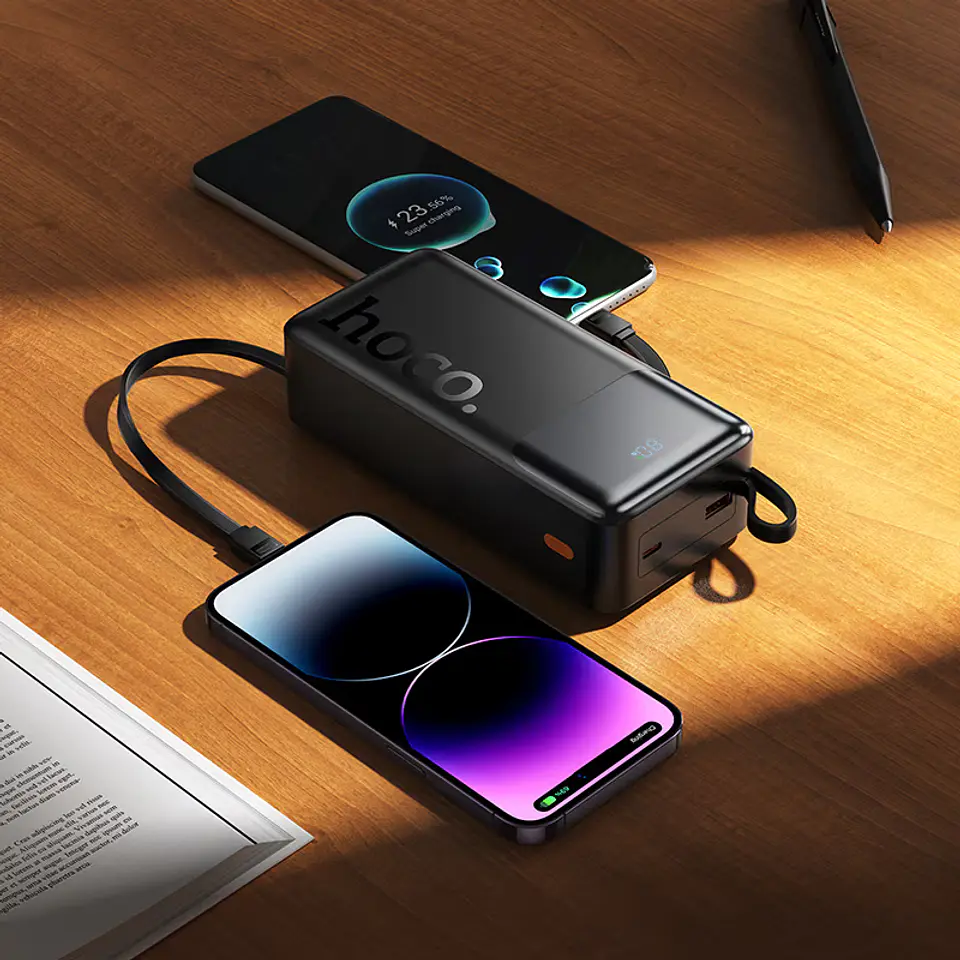 Cargador Portátil Power Bank HOCO J156B 22.5W + PD 20W 30000mAh 4