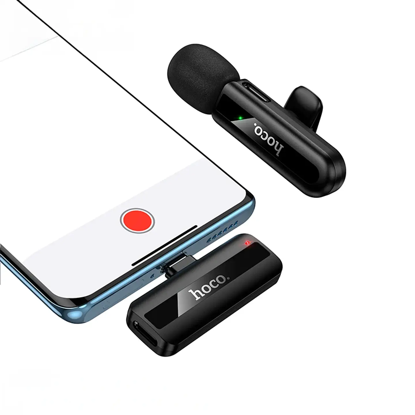 Micrófono Inalámbrico HOCO L20 Tipo-C Android, iPhone 15/16  2