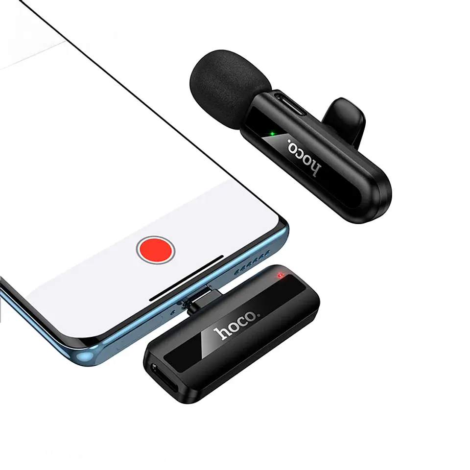 Micrófono Inalámbrico HOCO L20 Tipo-C Android, iPhone 15/16  2
