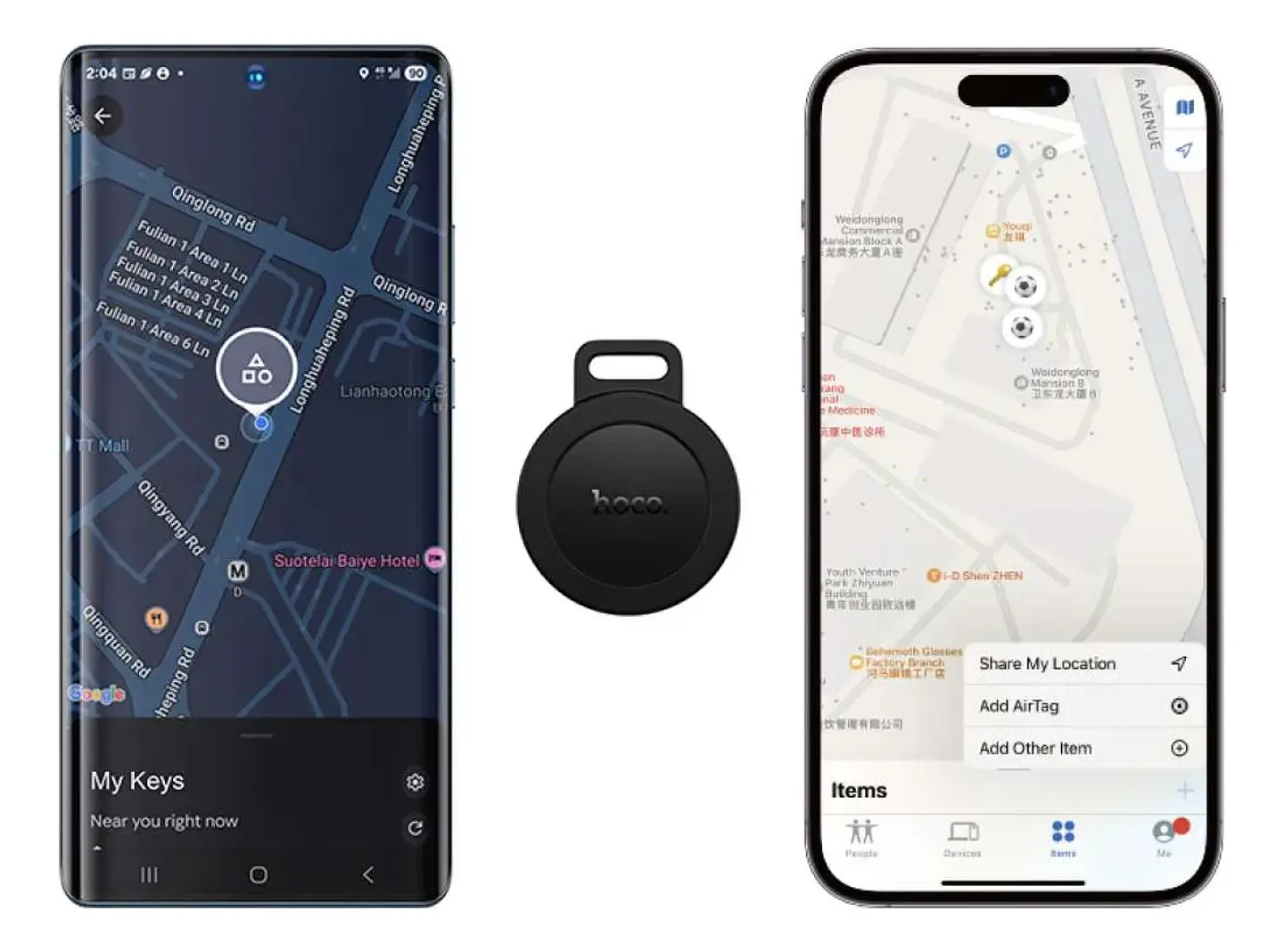 Localizador Bluetooth HOCO E101 Dual para Apple / Android 3