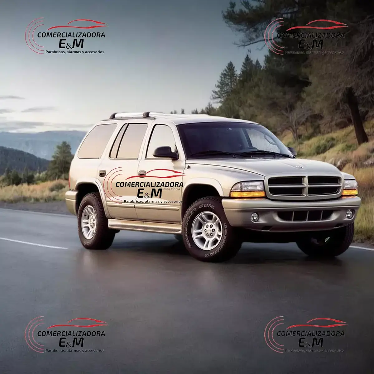 Vidrio lateral Trasero Derecho Dodge Durango 97-03 Verde ALT