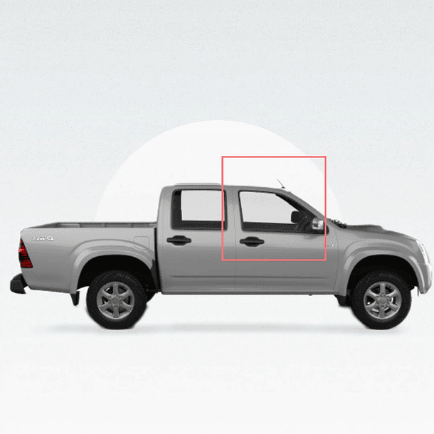 VIDRIO PUERTA DELANTERO DERECHO CHEVROLET DMAX 2005-2012 4 PUERTAS VERDE (COLORADO-2004-2014)-(WINGLE-2006-2018) 1