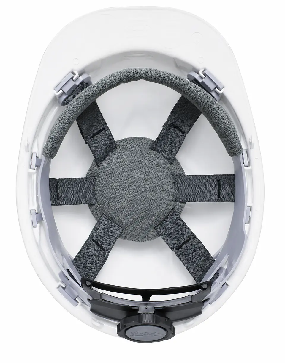 Casco Blanco con Arnés de Cinta 2