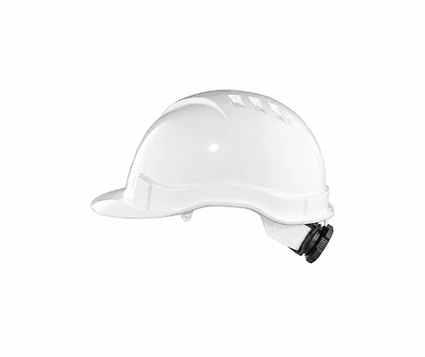 Casco Blanco con Arnés de Cinta