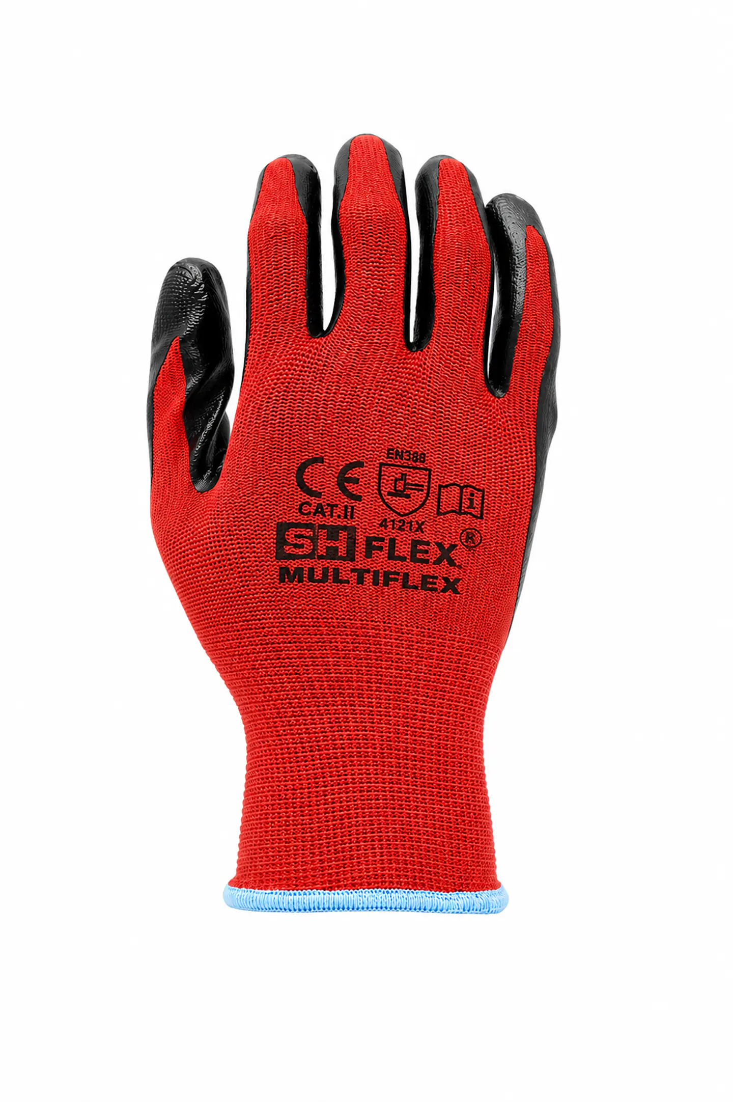 Guante Poliéster Látex Rojo Talla M (12 Pares) 1