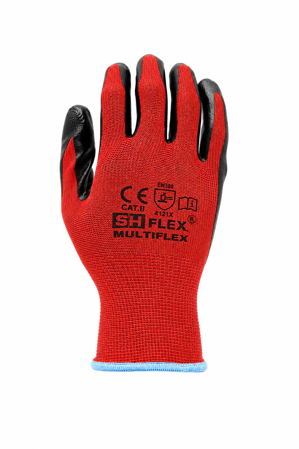 Guante Poliéster Látex Rojo Talla M (12 Pares) 1