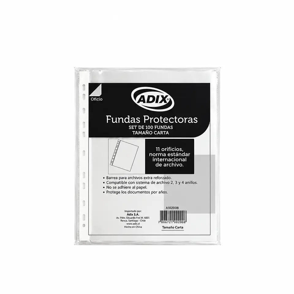 Fundas Plásticas Carta – 100 Unidades 1