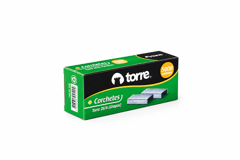 Corchetes Estándar 26/6 (Grapas) – 5.000 Unidades