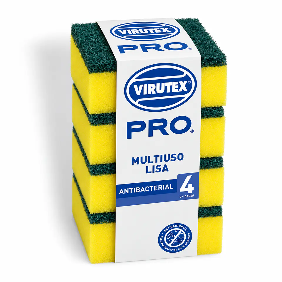 Esponjas lisas multiuso Virutex Pro – 4 unidades 1