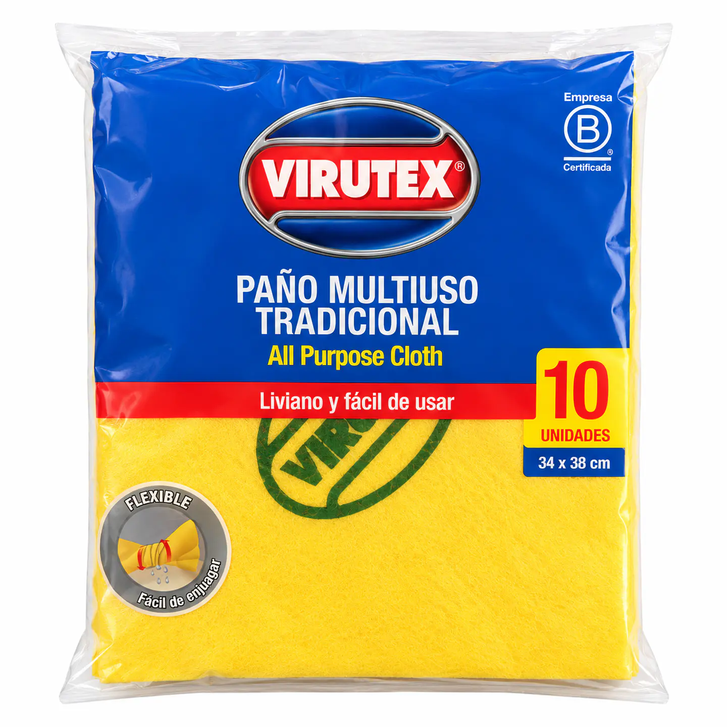 Paño multiuso tradicional Virutex – 10 unidades 1