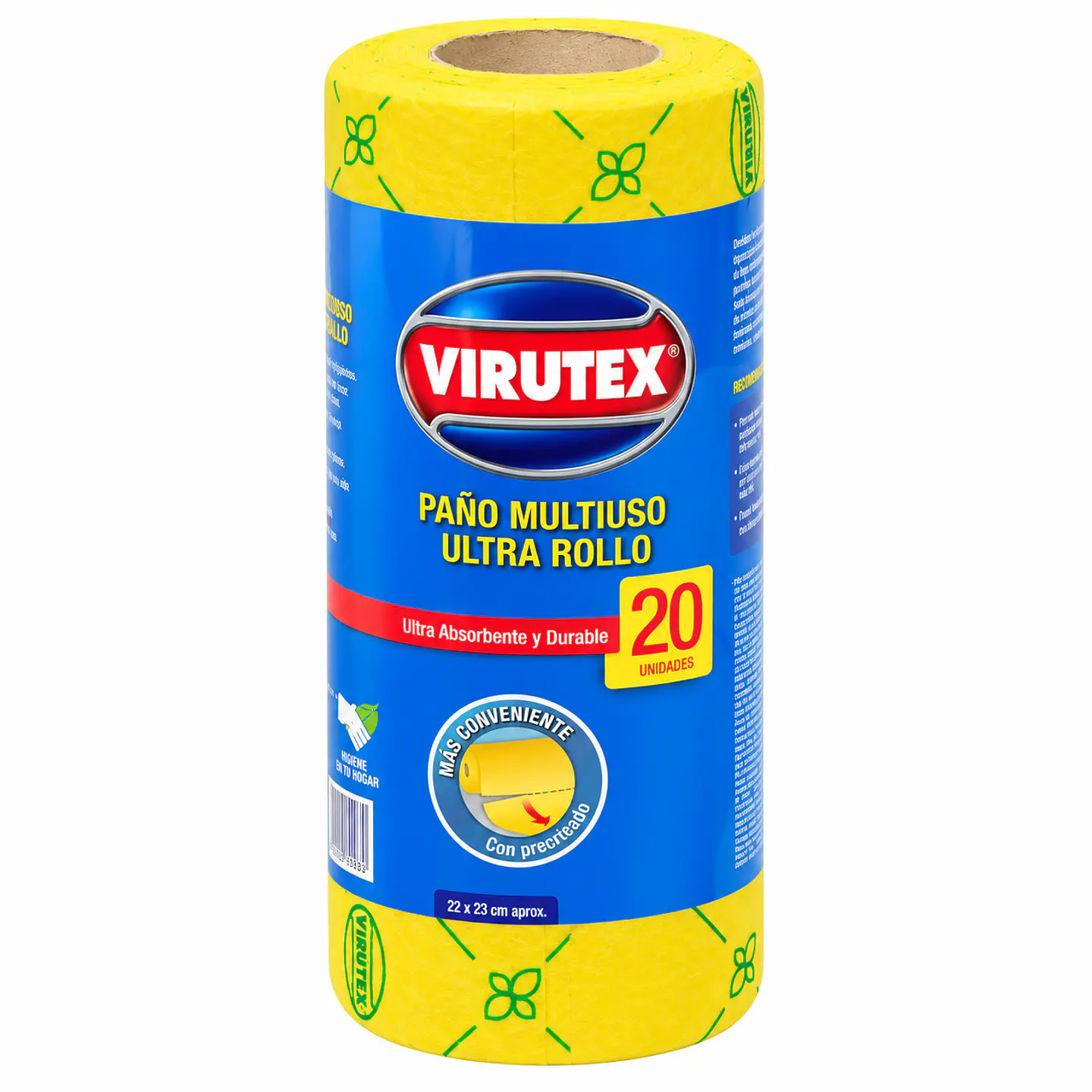 Paño multiuso Virutex Ultra en rollo – 20 unidades 1