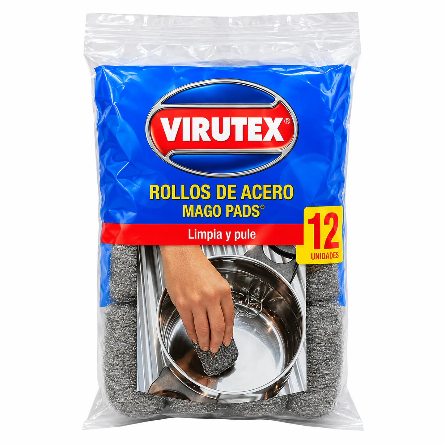 Mago Pads Virutex sin jabón – 12 unidades 1
