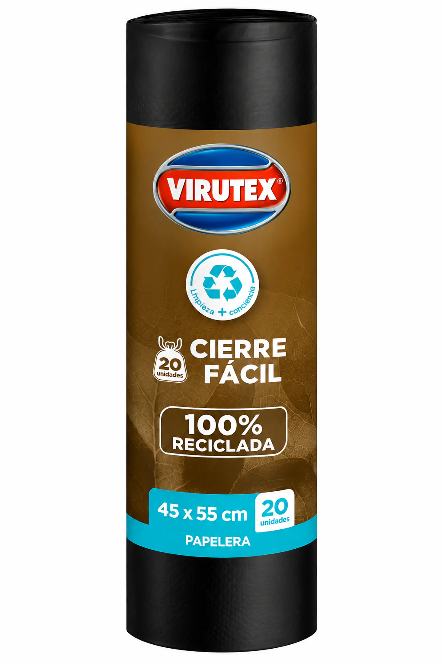 Bolsa de basura Virutex cierre fácil 45 x 55 cm – 20 unidades 1