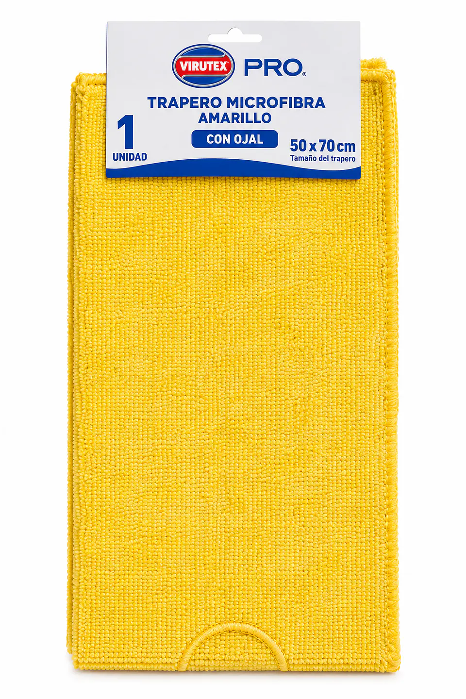 Trapero de microfibra Virutex con ojal amarillo 1