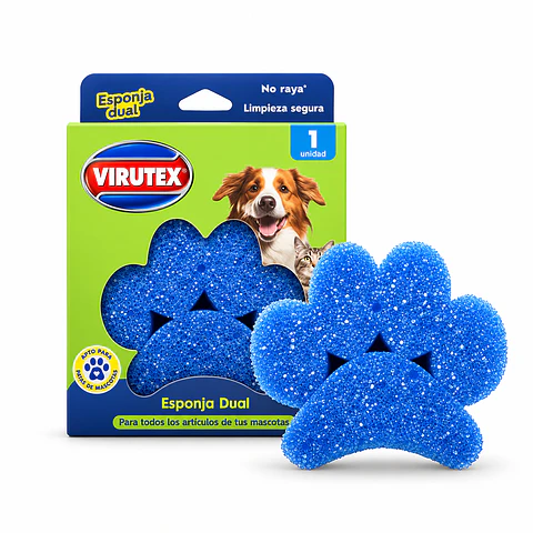 Esponja Virutex Dual Pets
