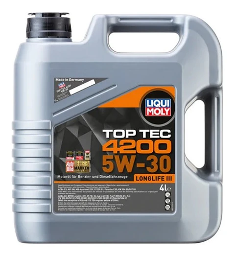 Aceite 5w30 Top Tec 4200 Liqui Moly 4 L