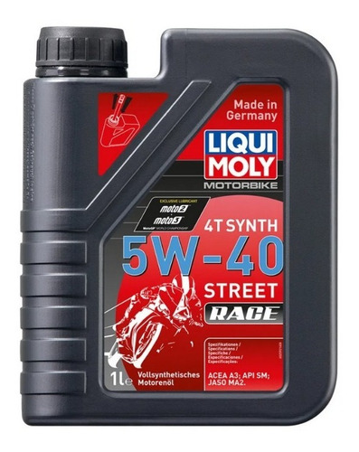 Aceite Moto 5w40 Motorbike Street Race 4t Liqui Moly 1lt