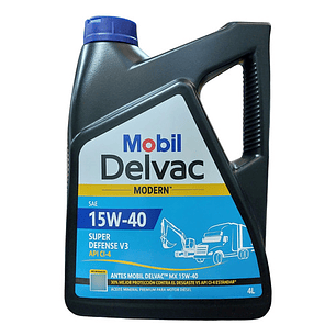 Aceite Para Motor Mobil Mineral 15w-40 Para Línea Pesada De 1 Unidad X 4l