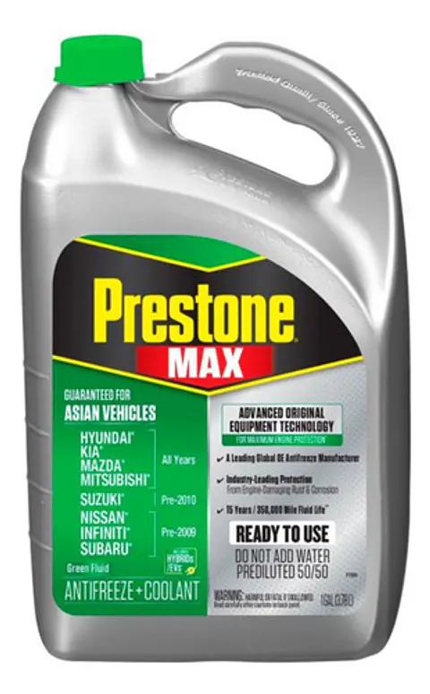 Refrigerante Anticongelante 50/50 Prestone Verde