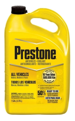 Anticongelante+Refrigerante Prestone® listo para usar para todos los vehículos