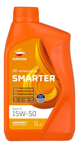 Aceite 15w50 Semi Sintetico Sport Repsol 4t 1 Litro