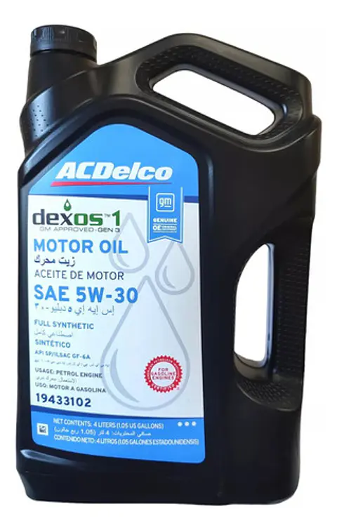 Aceite Acdelco Sintético 5w-30 4l Bidón.