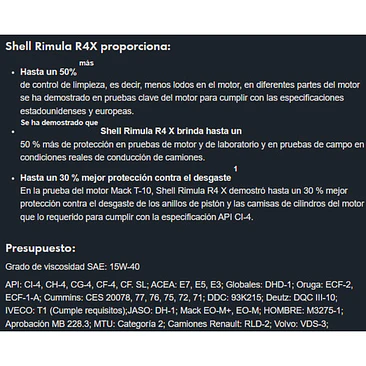 Aceite Shell Rimula R4 X 15w-40 18 Lts 2