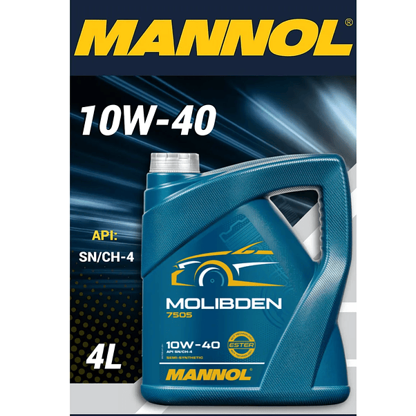 🛢️ Mannol Molibden 10W-40 – 4 Litros (Semi-Sintético con MoS₂ + Ester) 3