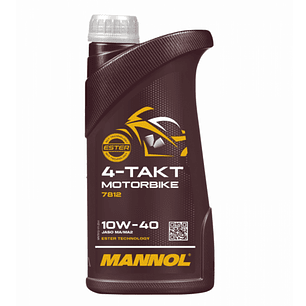 🏍️ Mannol 4-Takt Motorbike 10W-40 – 1 Litro (Ester Technology)