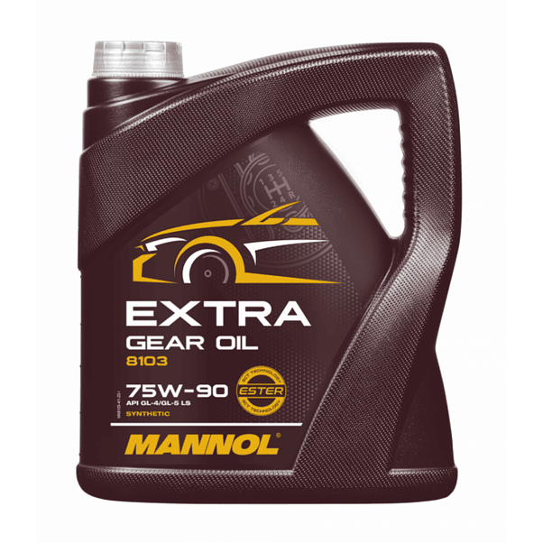 Mannol Extra Gear Oil 75W-90 GL-4/GL-5 LS – 4 Litros (Sintético Ester) 8103 1