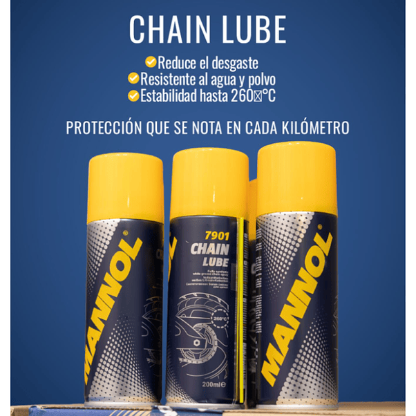 Lubricante de Cadena Sintético Blanco MANNOL Chain Lube 7901 – 200 ml 2