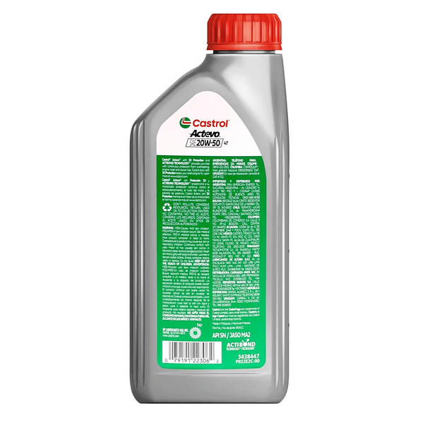 Aceite 20w50 Actevo Semi-sintético Castrol 3