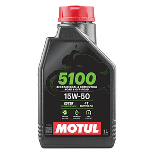 🏍️ Aceite Moto Motul 5100 15W-50 4T Technosynthese® – 1 Litro