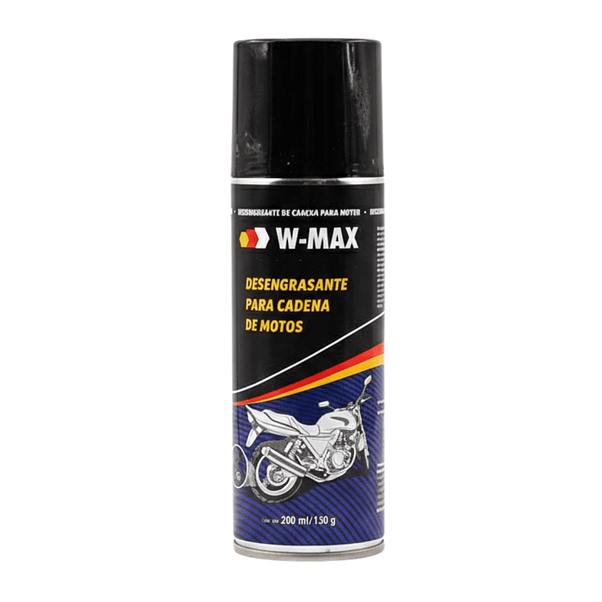 Pack Limpieza Cadena Moto W-MAX Desengrasante Lubricante Cepillo 2