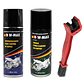 Pack Limpieza Cadena Moto W-MAX Desengrasante Lubricante Cepillo - Miniatura 1