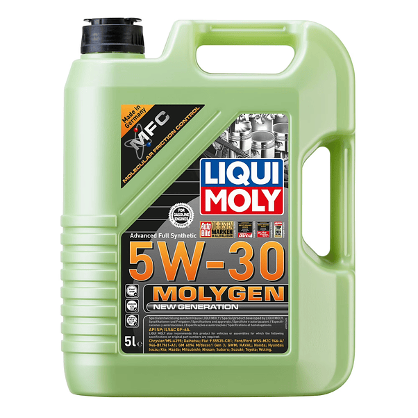 Aceite de Motor Liqui Moly Molygen 5W-30 Sintético – 5 Litros 1