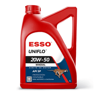 Aceite de Motor Esso Uniflo 20W-50 Mineral – 4 Litros