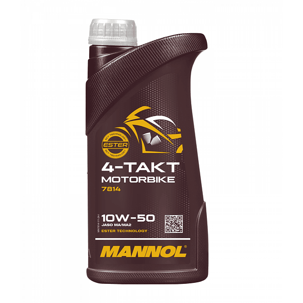 Aceite Moto Mannol 10W-50 Sintético Éster JASO MA2 1 Litro 1