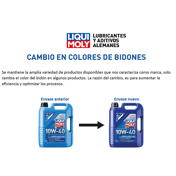 Aceite Liqui Moly 10W-40 Super Leichtlauf 4 Litros 2